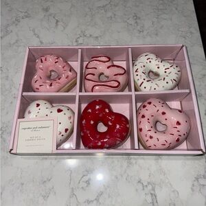 New Cupcakes and Cashmere Heart Shaped  Donuts Decor